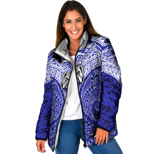 Personalized Canterbury-Bankstown Bulldogs Padded Jacket Polynesian Tribal Pattern Style