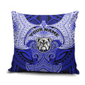 Personalized Canterbury-Bankstown Bulldogs Pillow Cover Polynesian Tribal Pattern Style