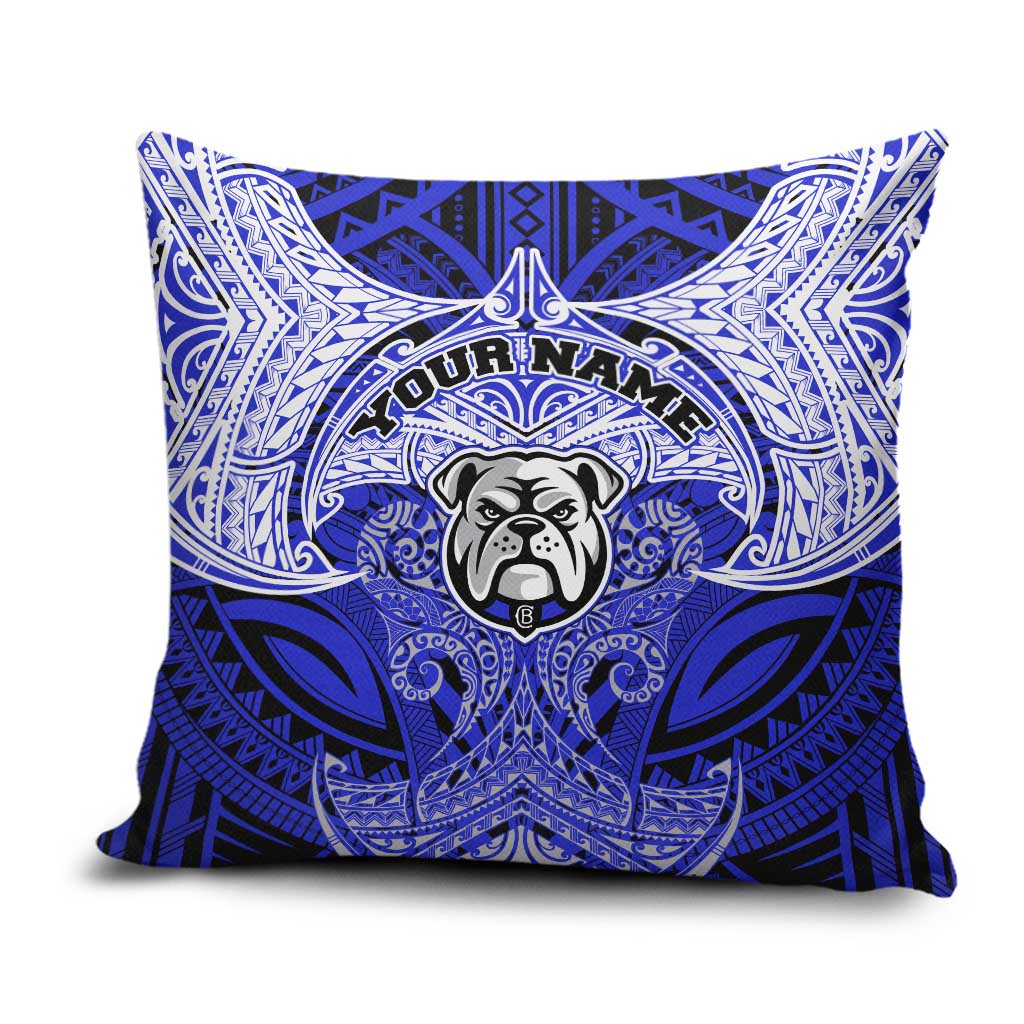 Personalized Canterbury-Bankstown Bulldogs Pillow Cover Polynesian Tribal Pattern Style