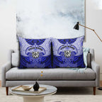 Personalized Canterbury-Bankstown Bulldogs Pillow Cover Polynesian Tribal Pattern Style