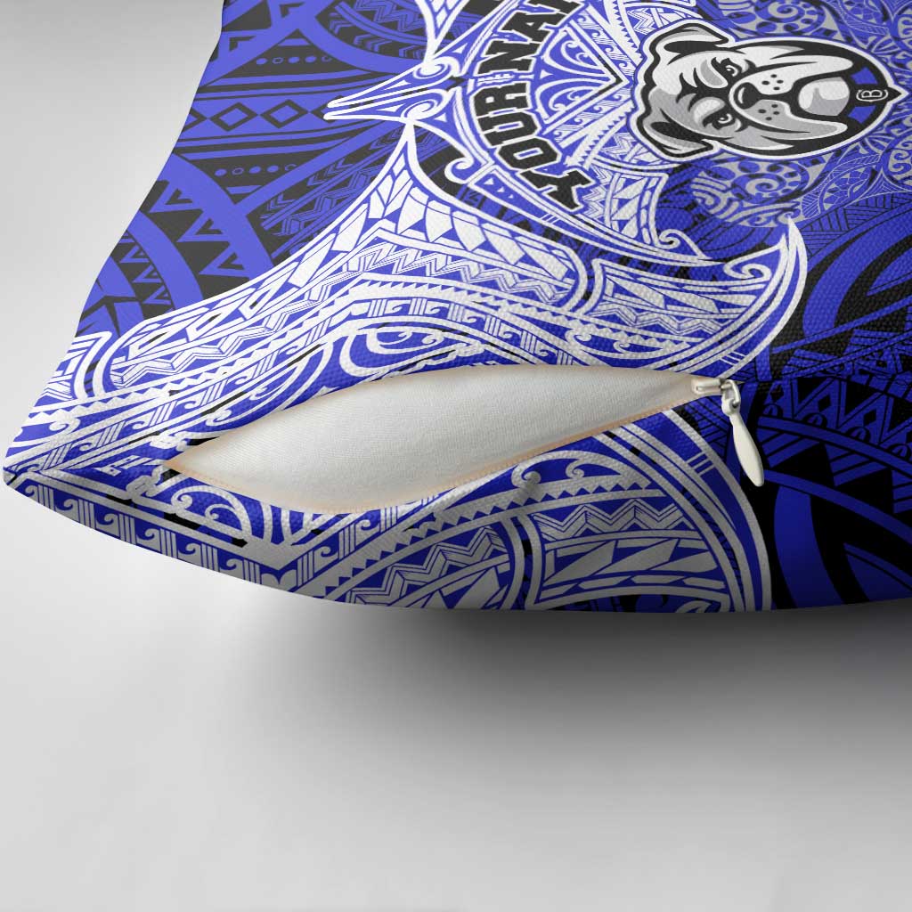 Personalized Canterbury-Bankstown Bulldogs Pillow Cover Polynesian Tribal Pattern Style