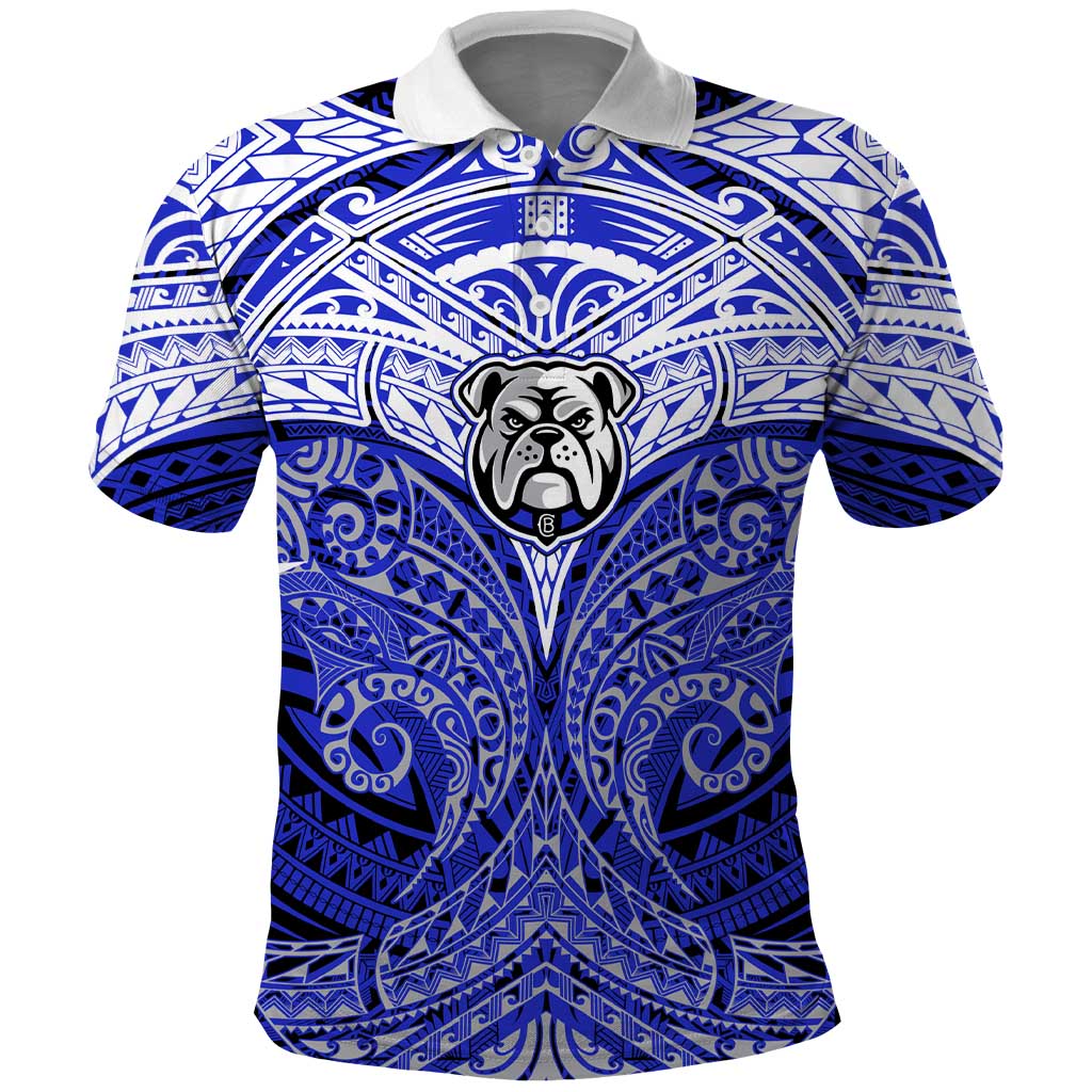 Personalized Canterbury-Bankstown Bulldogs Polo Shirt Polynesian Tribal Pattern Style