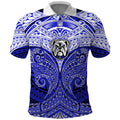Personalized Canterbury-Bankstown Bulldogs Polo Shirt Polynesian Tribal Pattern Style