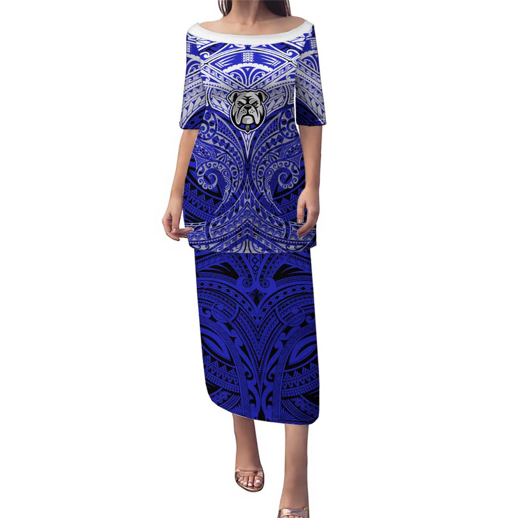 Personalized Canterbury-Bankstown Bulldogs Puletasi Polynesian Tribal Pattern Style