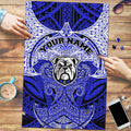 Personalized Canterbury-Bankstown Bulldogs Puzzle Polynesian Tribal Pattern Style