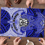 Personalized Canterbury-Bankstown Bulldogs Puzzle Polynesian Tribal Pattern Style