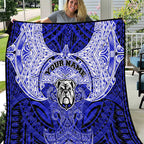 Personalized Canterbury-Bankstown Bulldogs Quilt Polynesian Tribal Pattern Style