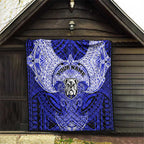 Personalized Canterbury-Bankstown Bulldogs Quilt Polynesian Tribal Pattern Style