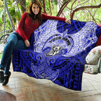 Personalized Canterbury-Bankstown Bulldogs Quilt Polynesian Tribal Pattern Style