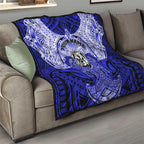 Personalized Canterbury-Bankstown Bulldogs Quilt Polynesian Tribal Pattern Style