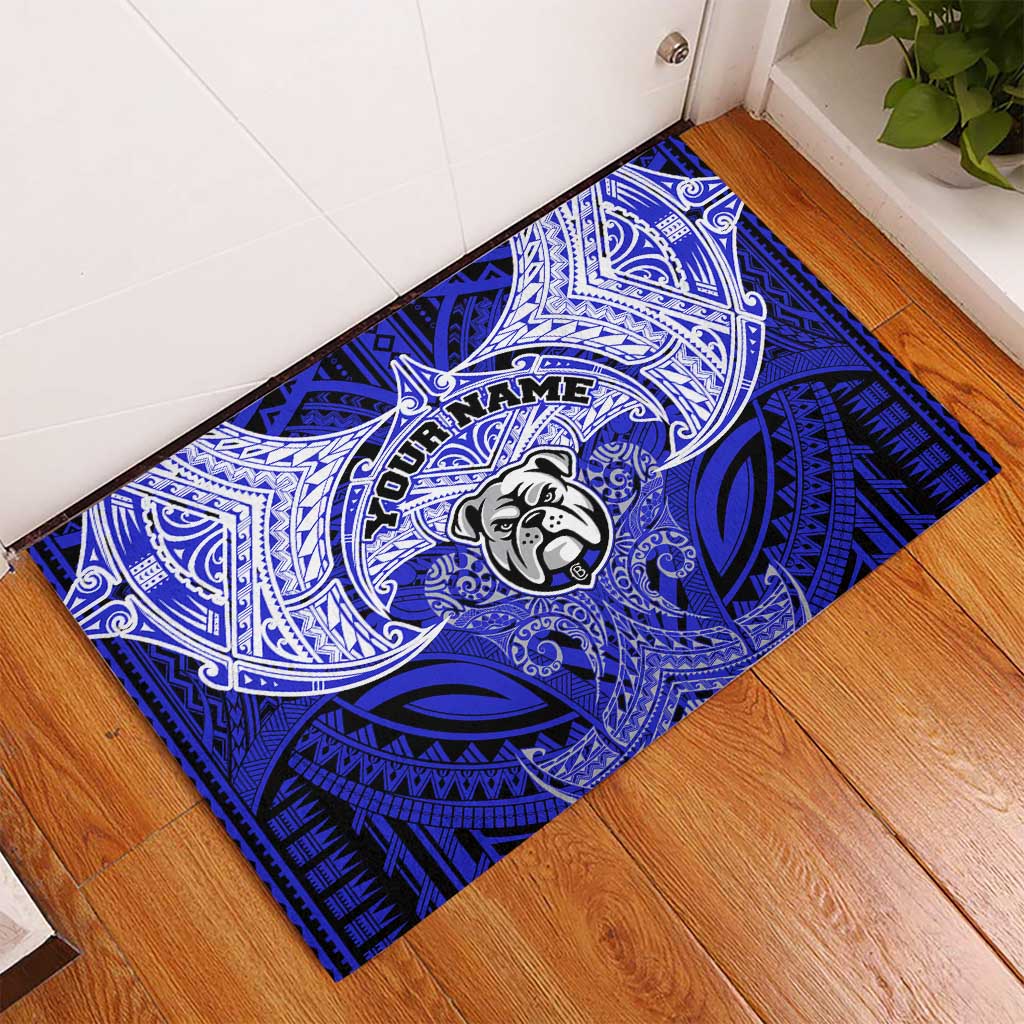 Personalized Canterbury-Bankstown Bulldogs Rubber Doormat Polynesian Tribal Pattern Style