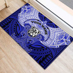 Personalized Canterbury-Bankstown Bulldogs Rubber Doormat Polynesian Tribal Pattern Style