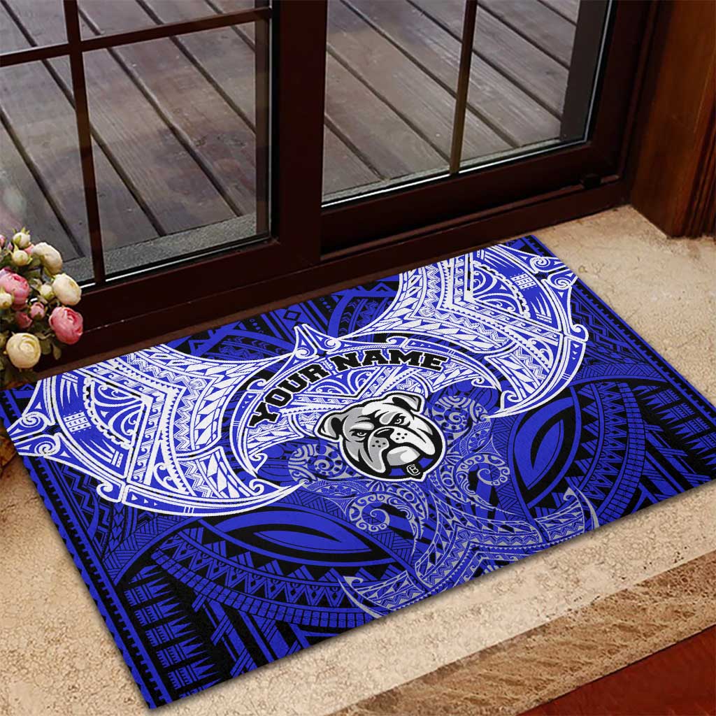Personalized Canterbury-Bankstown Bulldogs Rubber Doormat Polynesian Tribal Pattern Style