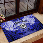 Personalized Canterbury-Bankstown Bulldogs Rubber Doormat Polynesian Tribal Pattern Style