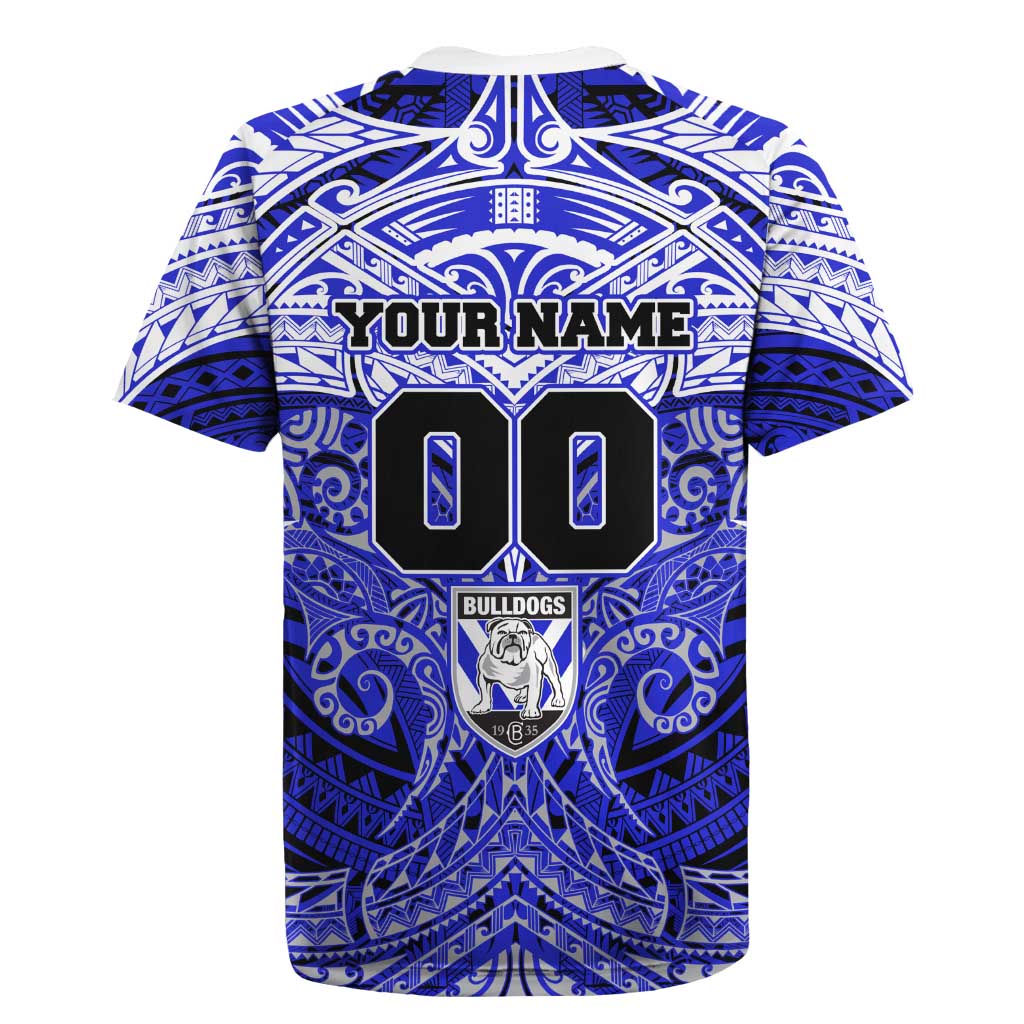 Personalized Canterbury-Bankstown Bulldogs Rugby Jersey Polynesian Tribal Pattern Style