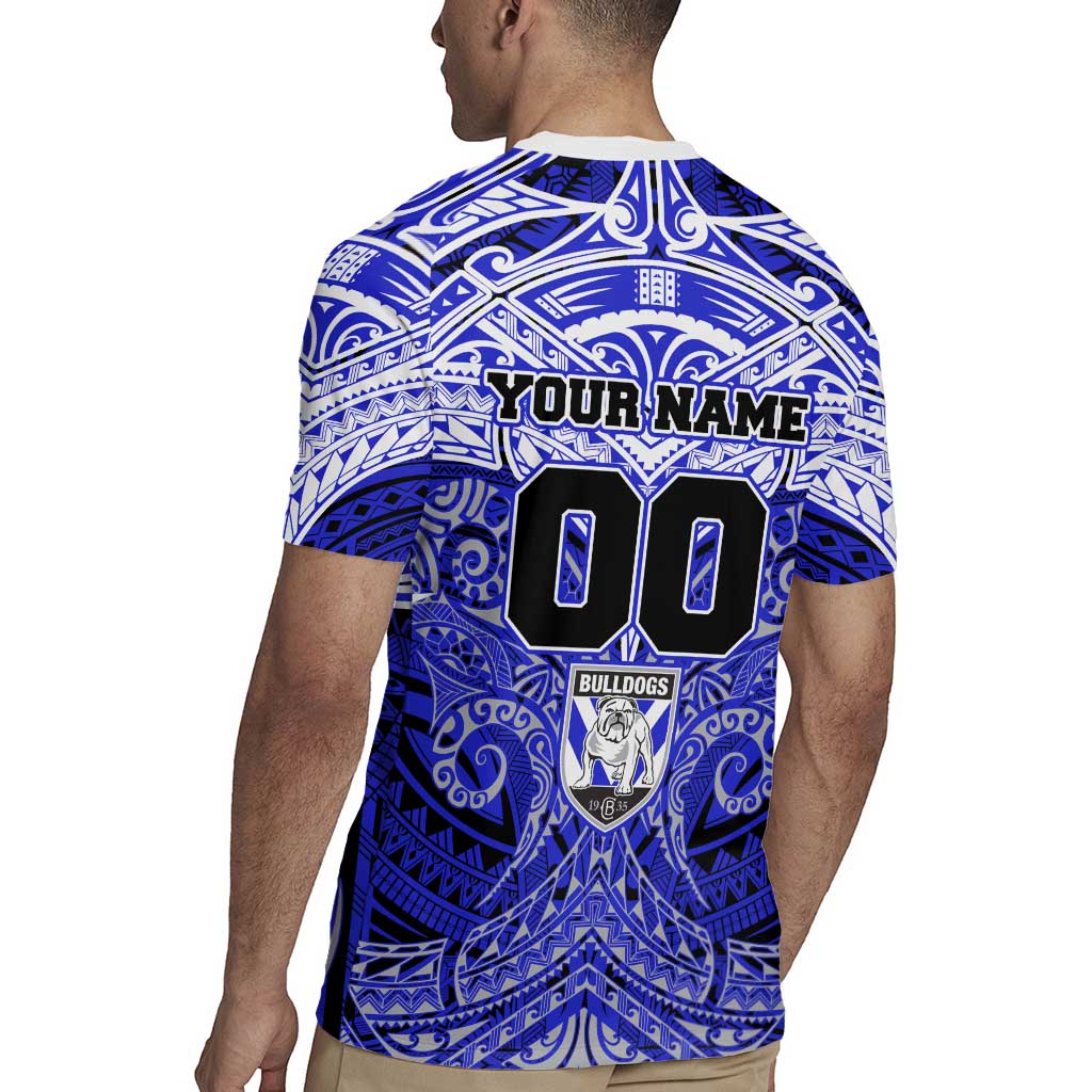 Personalized Canterbury-Bankstown Bulldogs Rugby Jersey Polynesian Tribal Pattern Style