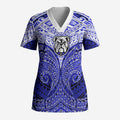 Personalized Canterbury-Bankstown Bulldogs Scrub Top Polynesian Tribal Pattern Style