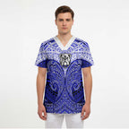 Personalized Canterbury-Bankstown Bulldogs Scrub Top Polynesian Tribal Pattern Style
