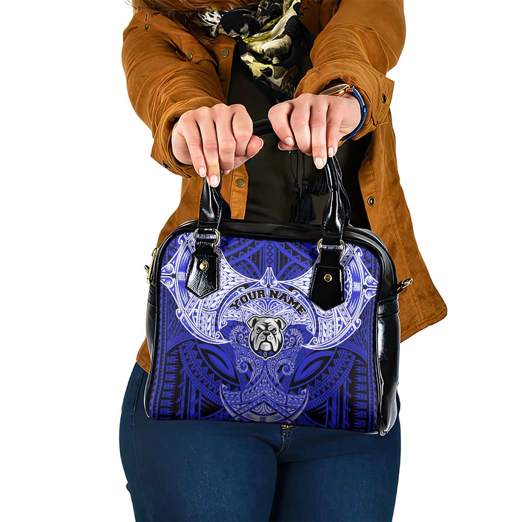 Personalized Canterbury-Bankstown Bulldogs Shoulder Handbag Polynesian Tribal Pattern Style