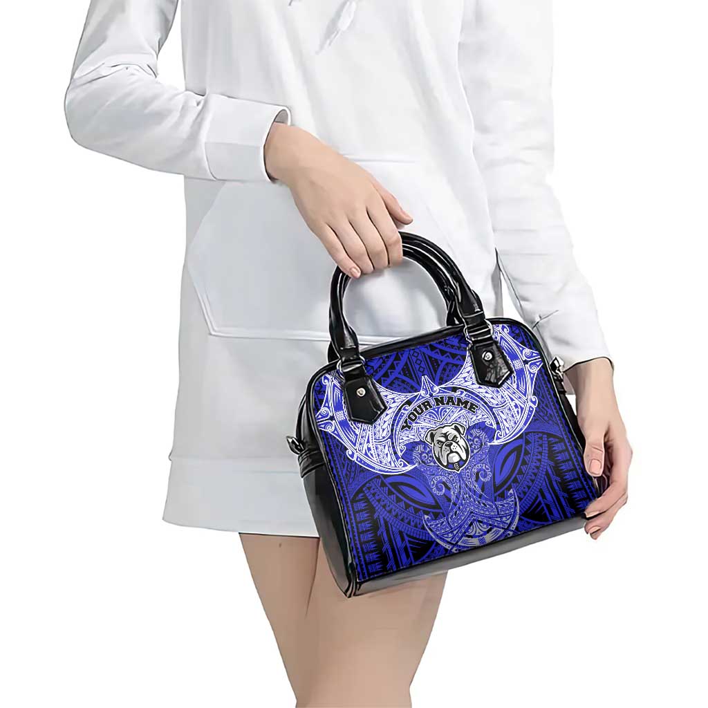 Personalized Canterbury-Bankstown Bulldogs Shoulder Handbag Polynesian Tribal Pattern Style