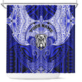 Personalized Canterbury-Bankstown Bulldogs Shower Curtain Polynesian Tribal Pattern Style