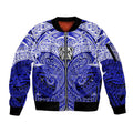 Personalized Canterbury-Bankstown Bulldogs Sleeve Zip Bomber Jacket Polynesian Tribal Pattern Style