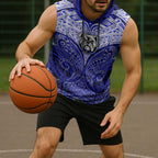 Personalized Canterbury-Bankstown Bulldogs Sleeveless Hoodie Polynesian Tribal Pattern Style