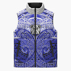 Personalized Canterbury-Bankstown Bulldogs Sleeveless Puffer Jacket Polynesian Tribal Pattern Style