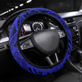 Canterbury-Bankstown Bulldogs Steering Wheel Cover Polynesian Tribal Pattern Style
