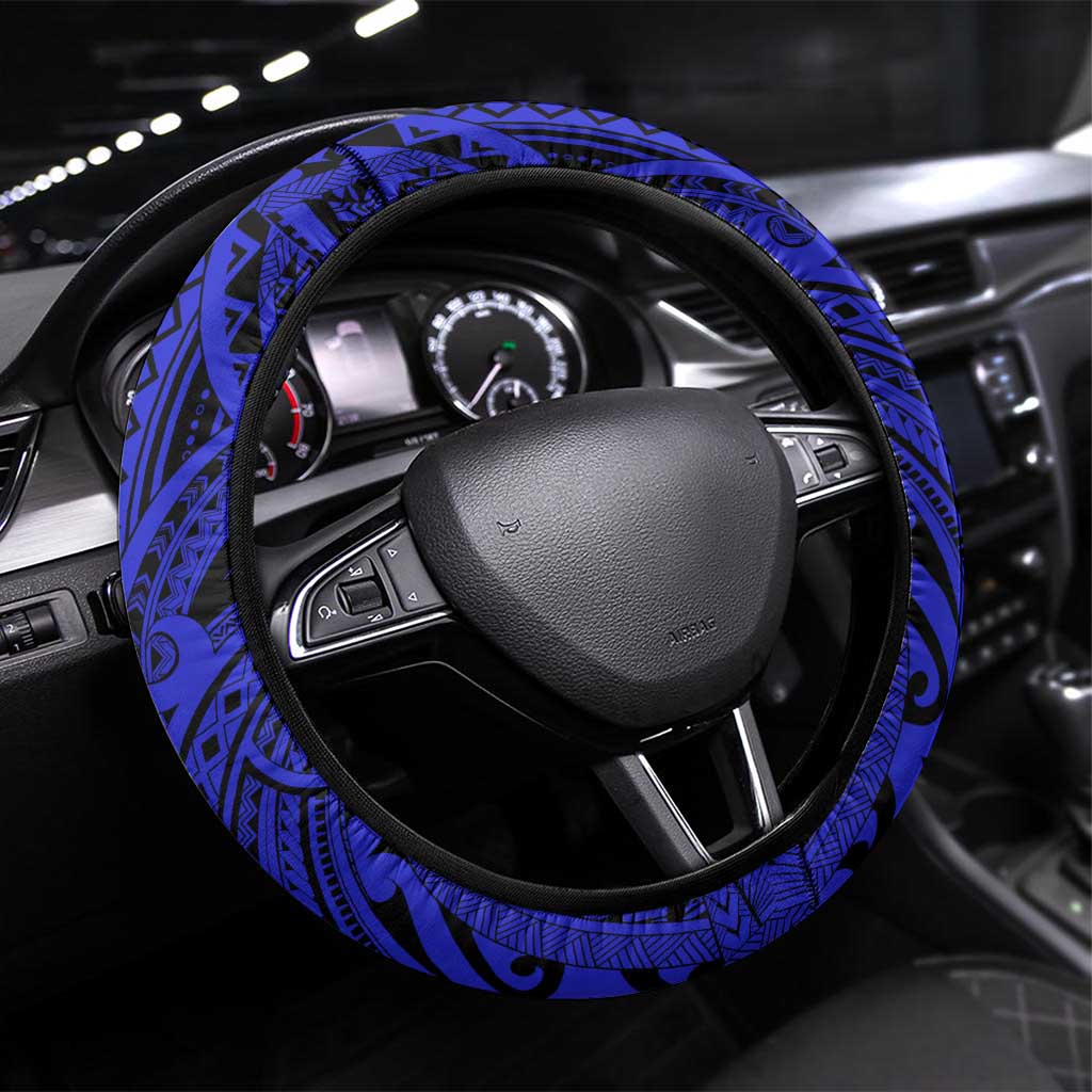 Canterbury-Bankstown Bulldogs Steering Wheel Cover Polynesian Tribal Pattern Style