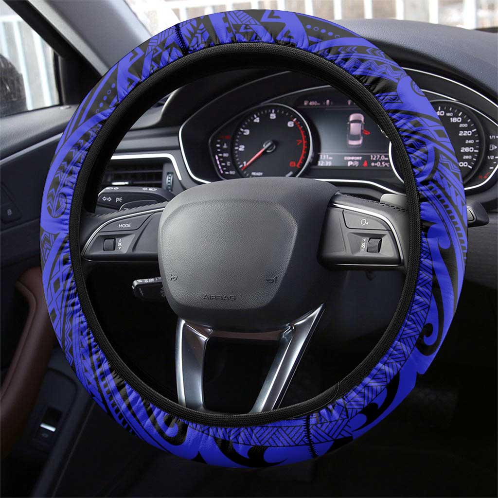 Canterbury-Bankstown Bulldogs Steering Wheel Cover Polynesian Tribal Pattern Style