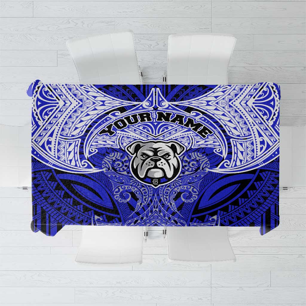 Personalized Canterbury-Bankstown Bulldogs Tablecloth Polynesian Tribal Pattern Style