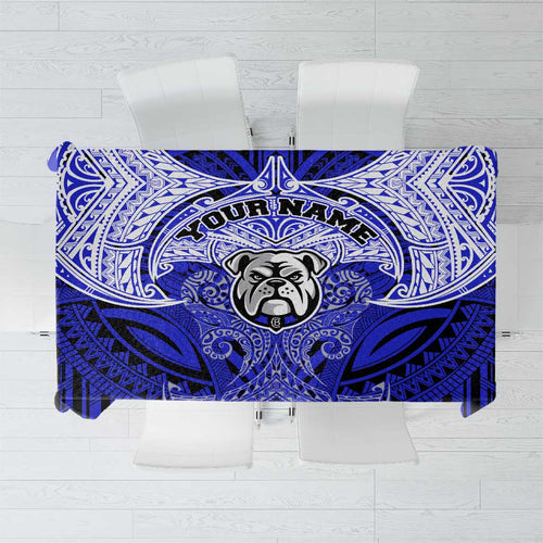 Personalized Canterbury-Bankstown Bulldogs Tablecloth Polynesian Tribal Pattern Style
