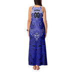 Personalized Canterbury-Bankstown Bulldogs Tank Maxi Dress Polynesian Tribal Pattern Style