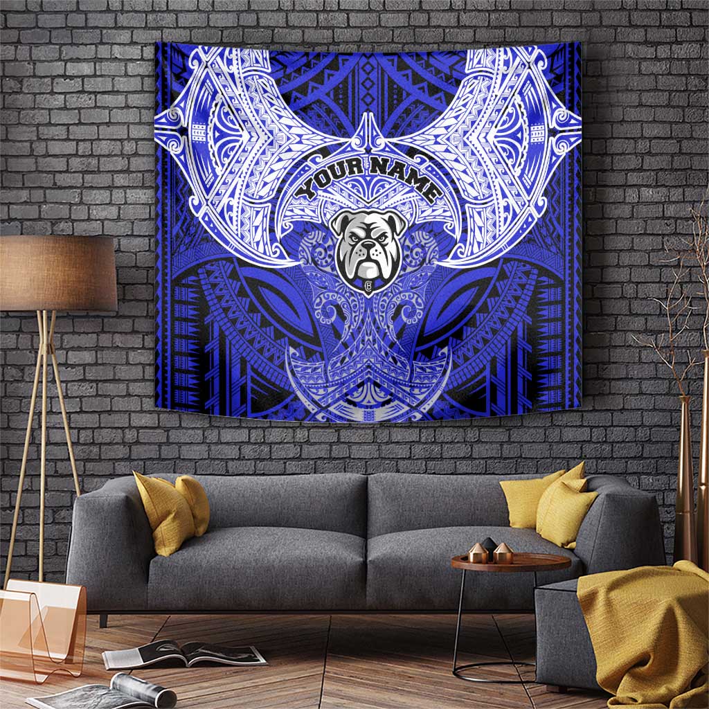 Personalized Canterbury-Bankstown Bulldogs Tapestry Polynesian Tribal Pattern Style