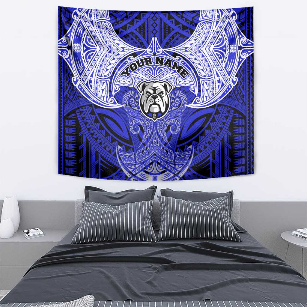 Personalized Canterbury-Bankstown Bulldogs Tapestry Polynesian Tribal Pattern Style