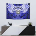 Personalized Canterbury-Bankstown Bulldogs Tapestry Polynesian Tribal Pattern Style