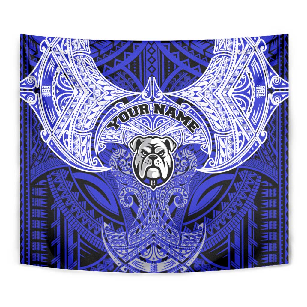 Personalized Canterbury-Bankstown Bulldogs Tapestry Polynesian Tribal Pattern Style