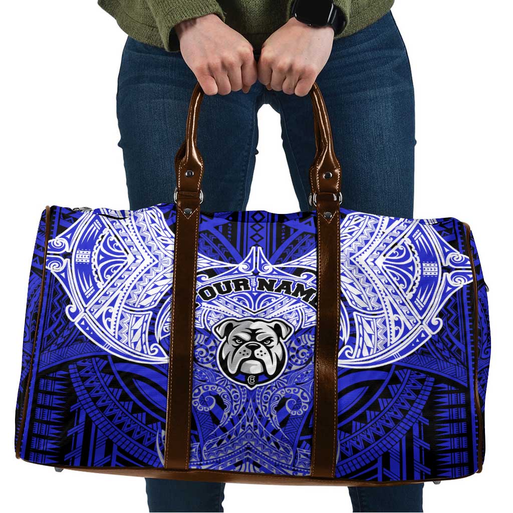 Personalized Canterbury-Bankstown Bulldogs Travel Bag Polynesian Tribal Pattern Style