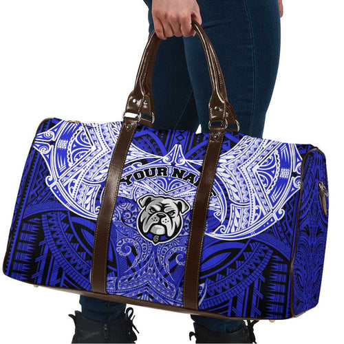 Personalized Canterbury-Bankstown Bulldogs Travel Bag Polynesian Tribal Pattern Style