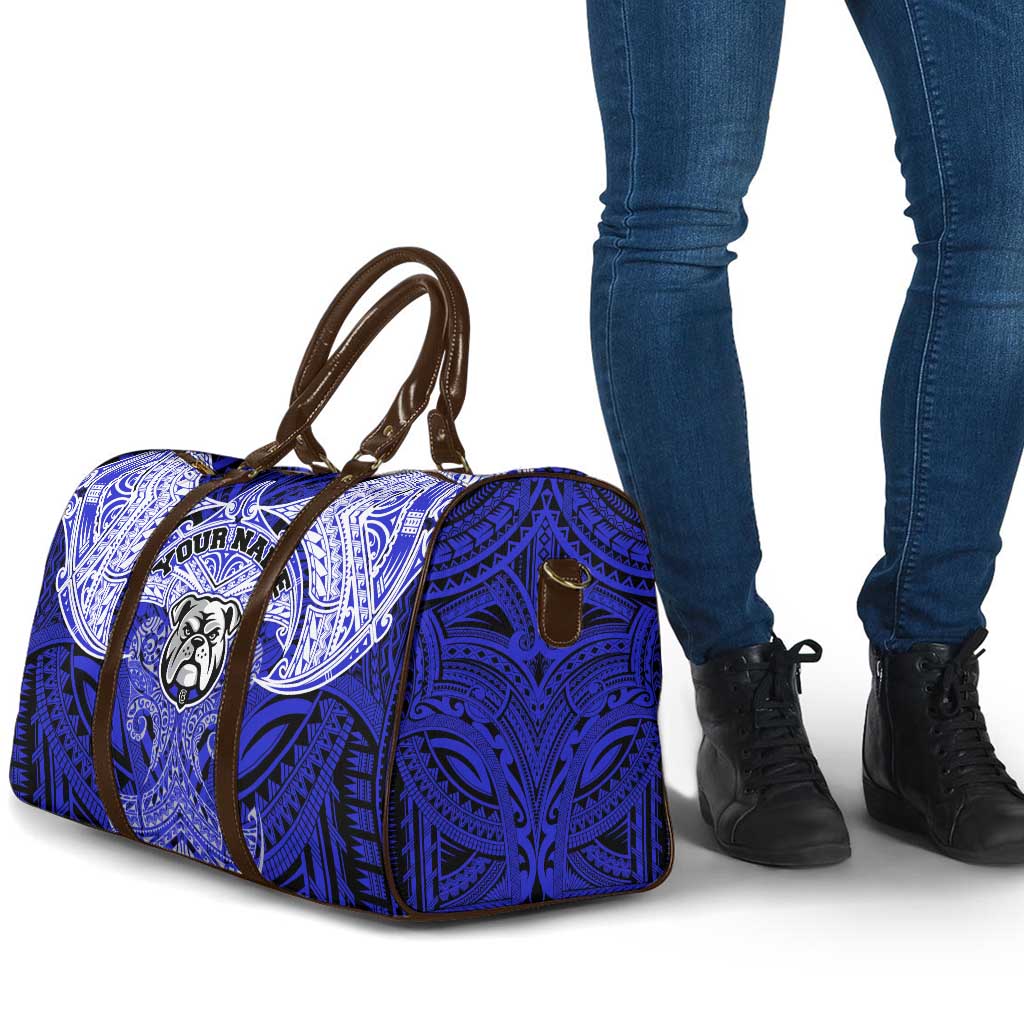 Personalized Canterbury-Bankstown Bulldogs Travel Bag Polynesian Tribal Pattern Style