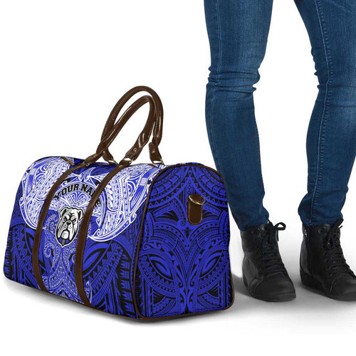 Personalized Canterbury-Bankstown Bulldogs Travel Bag Polynesian Tribal Pattern Style