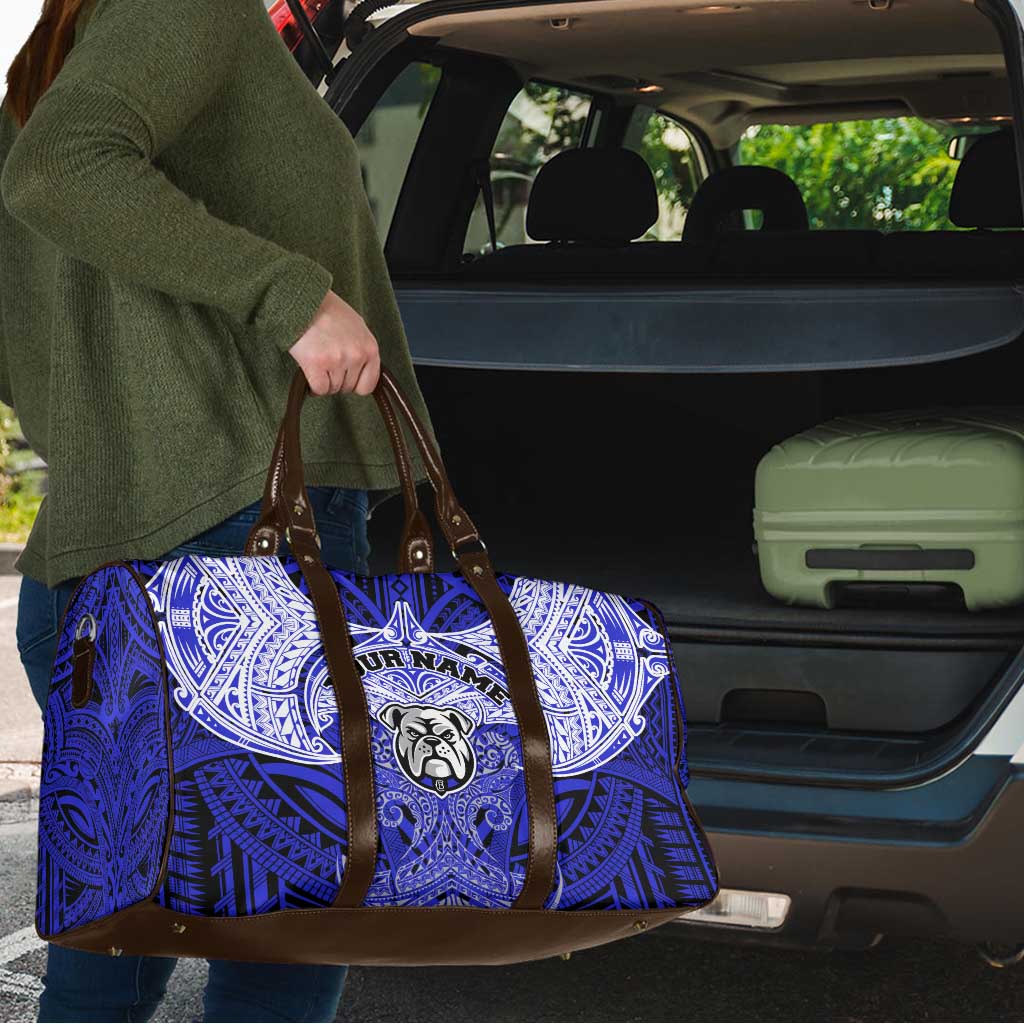 Personalized Canterbury-Bankstown Bulldogs Travel Bag Polynesian Tribal Pattern Style