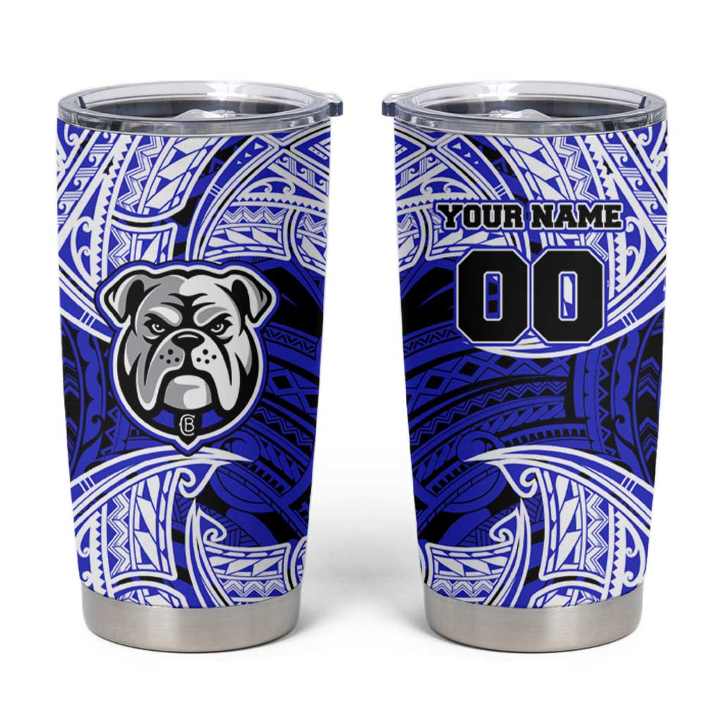 Personalized Canterbury-Bankstown Bulldogs Tumbler Cup Polynesian Tribal Pattern Style