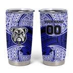 Personalized Canterbury-Bankstown Bulldogs Tumbler Cup Polynesian Tribal Pattern Style