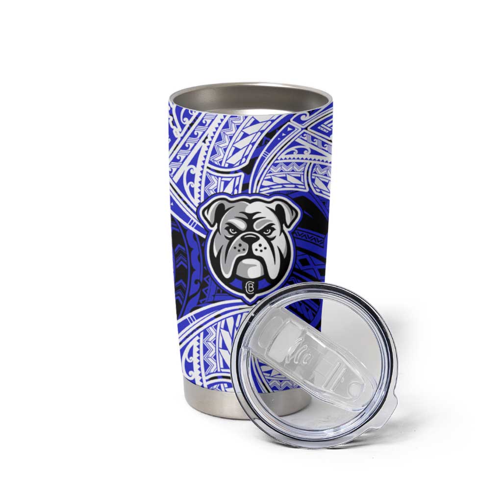 Personalized Canterbury-Bankstown Bulldogs Tumbler Cup Polynesian Tribal Pattern Style