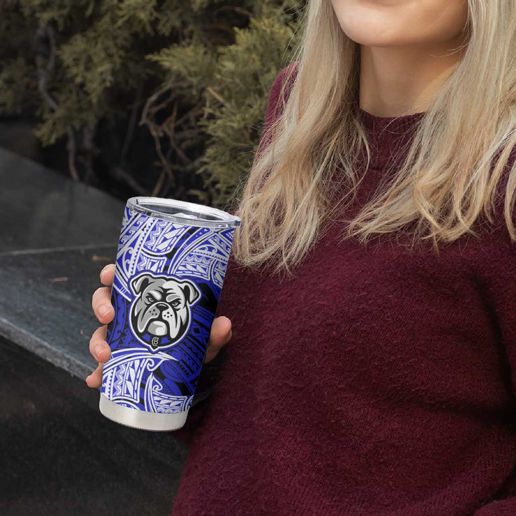 Personalized Canterbury-Bankstown Bulldogs Tumbler Cup Polynesian Tribal Pattern Style