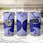 Personalized Canterbury-Bankstown Bulldogs Tumbler Cup Polynesian Tribal Pattern Style