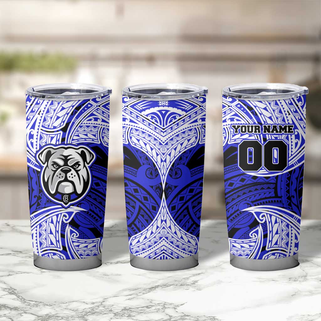 Personalized Canterbury-Bankstown Bulldogs Tumbler Cup Polynesian Tribal Pattern Style