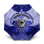 Personalized Canterbury-Bankstown Bulldogs Umbrella Polynesian Tribal Pattern Style
